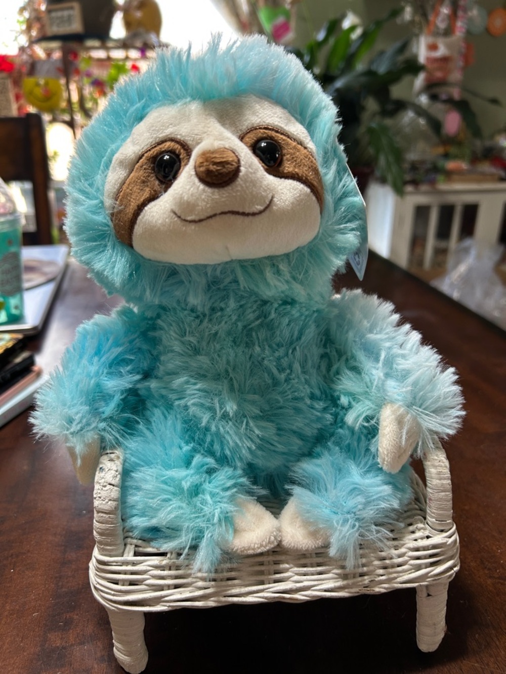 Way To Celebrate Small Fuzzy Soft Sloth Plush NWT